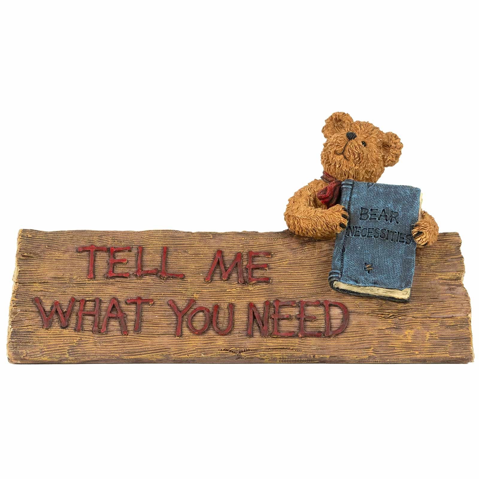 Boyds Bears At Home Ms. Supply Desk Sign Figurine 4136 Bear Necessities