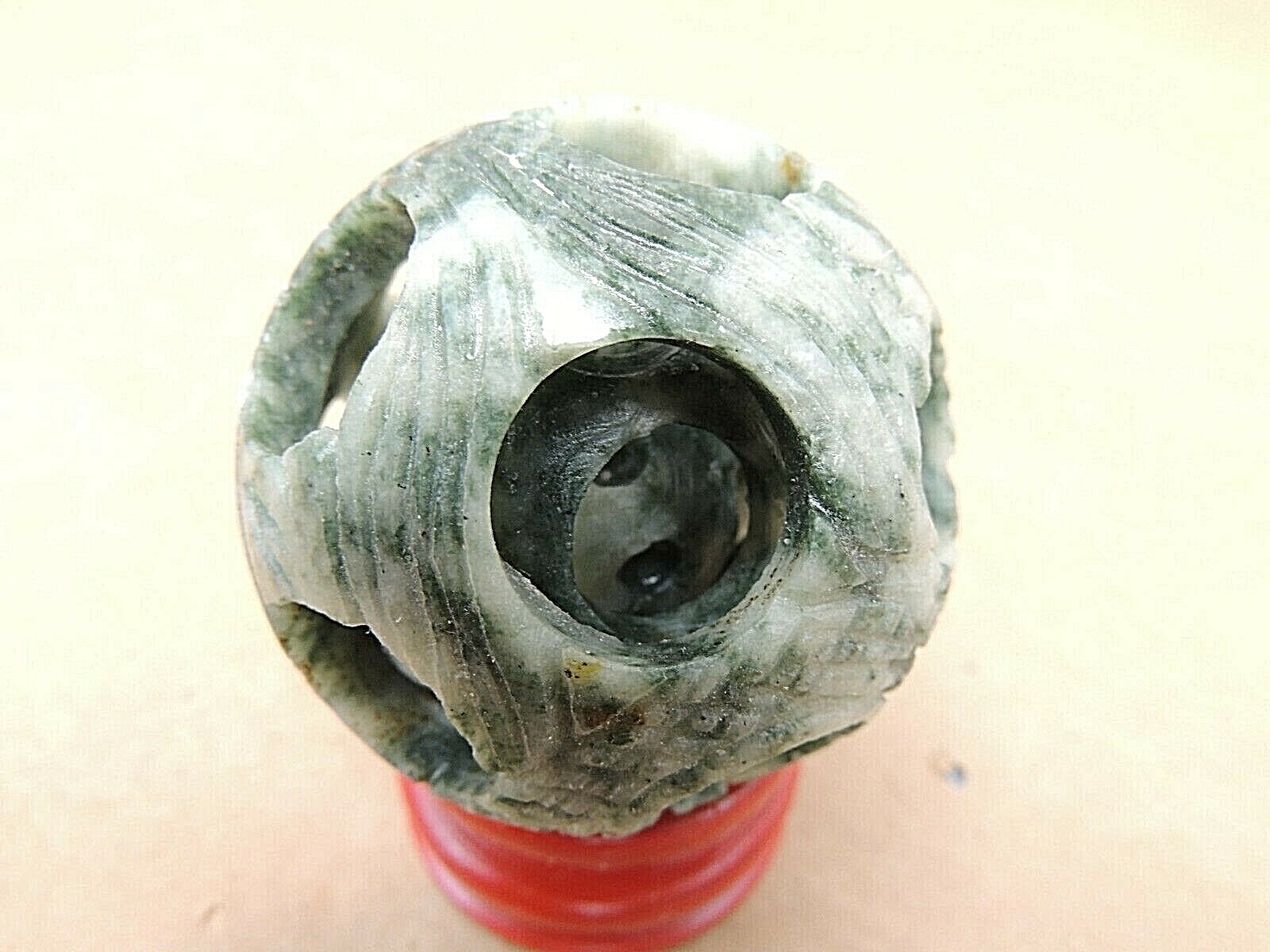 HANDCARVED 3 IN 1 MARBLE SPHERE