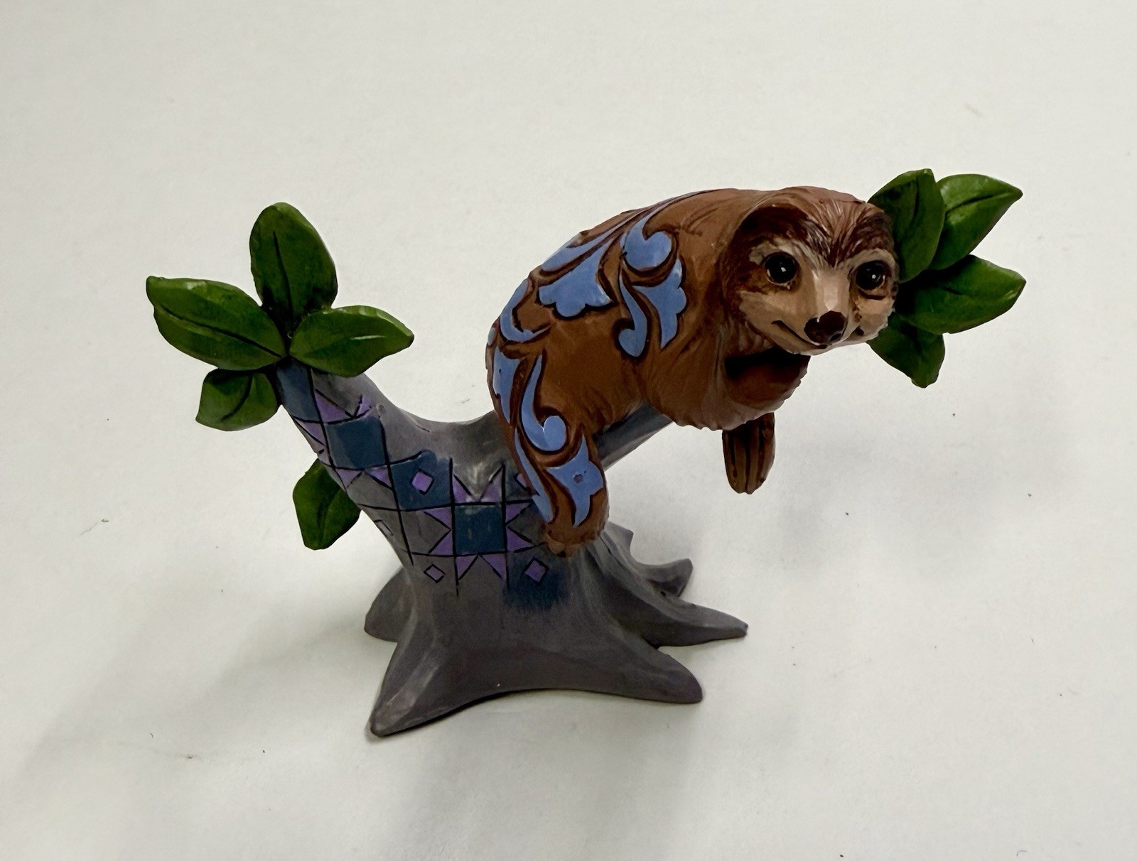 Jim Shore Heartwood Creek Resin 3.0” Brown Sloth Hanging In A Tree Enesco LLC