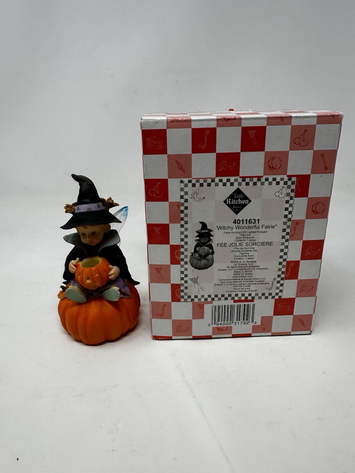 MY LITTLE KITCHEN FAIRIES WITCHY WONDERFUL FIGURINE LIGHTS UP Avon collectible