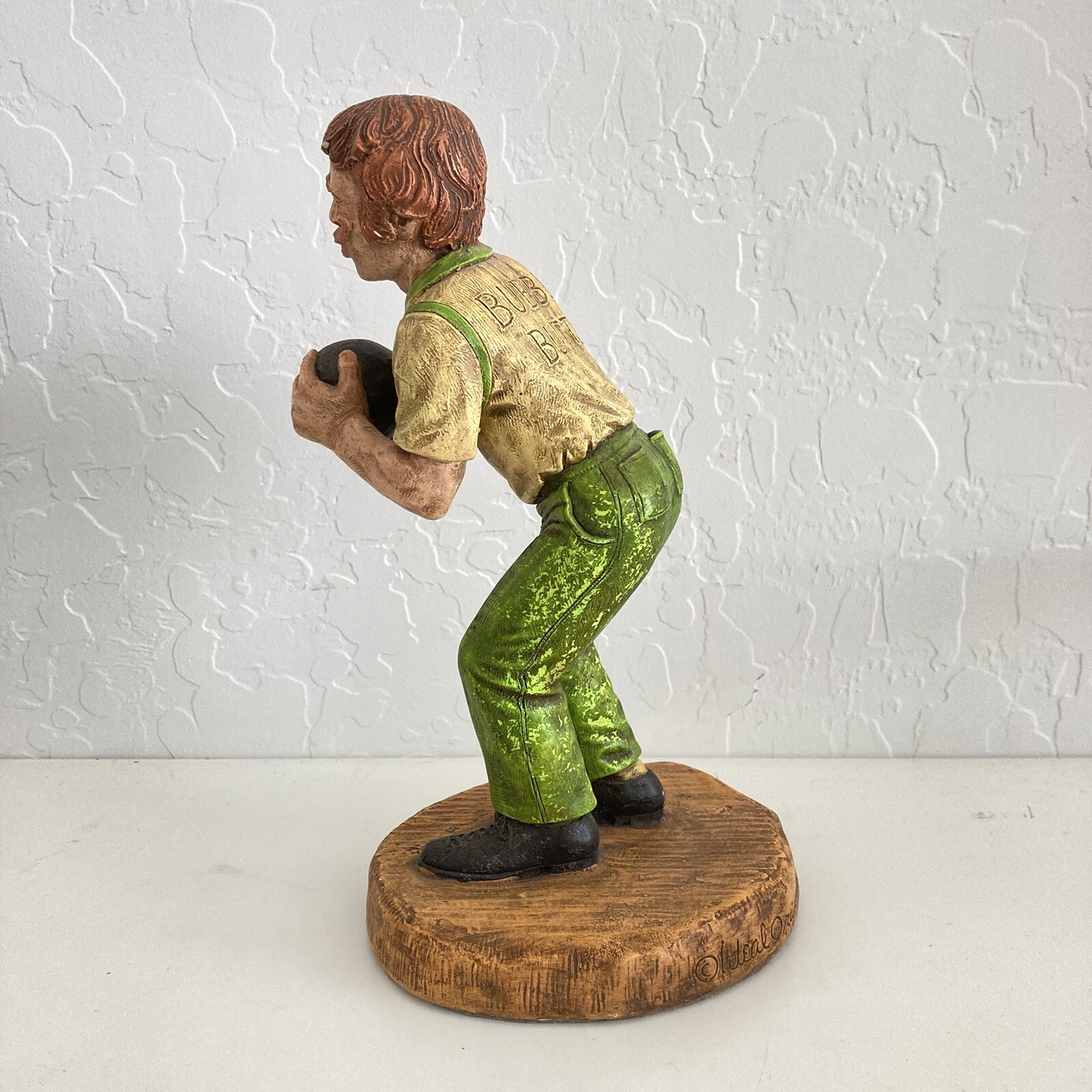 Vtg 1975 Ideal Originals Chalkware Bowler BUBBLE BUTTS Bowling Sculpture Statue