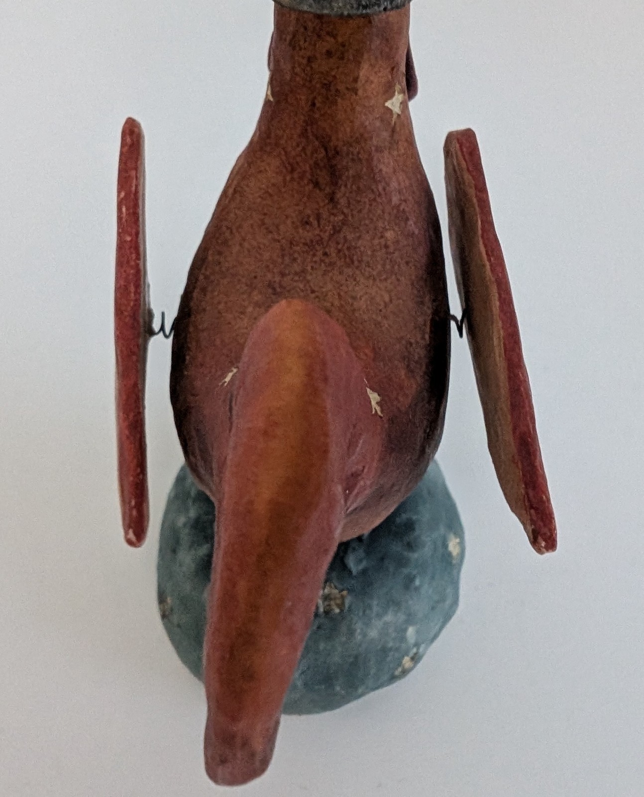 August Moon figurine rooster americana patriotic top hat folk art DiPaolo 2004