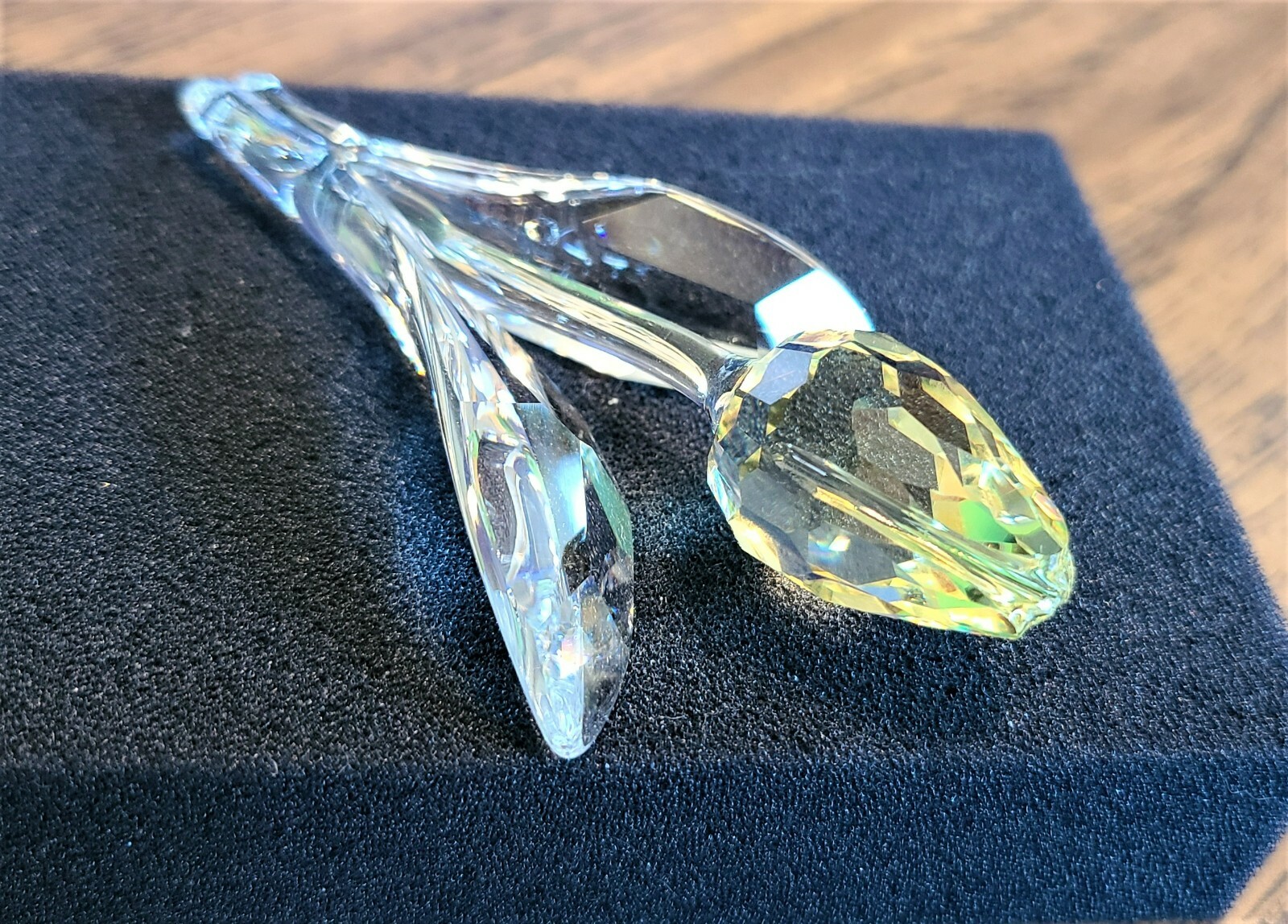 🌷 Swarovski Crystal 2004 L.E. SCS Renew Gift, Large Yellow Tulip Figurine, NIB
