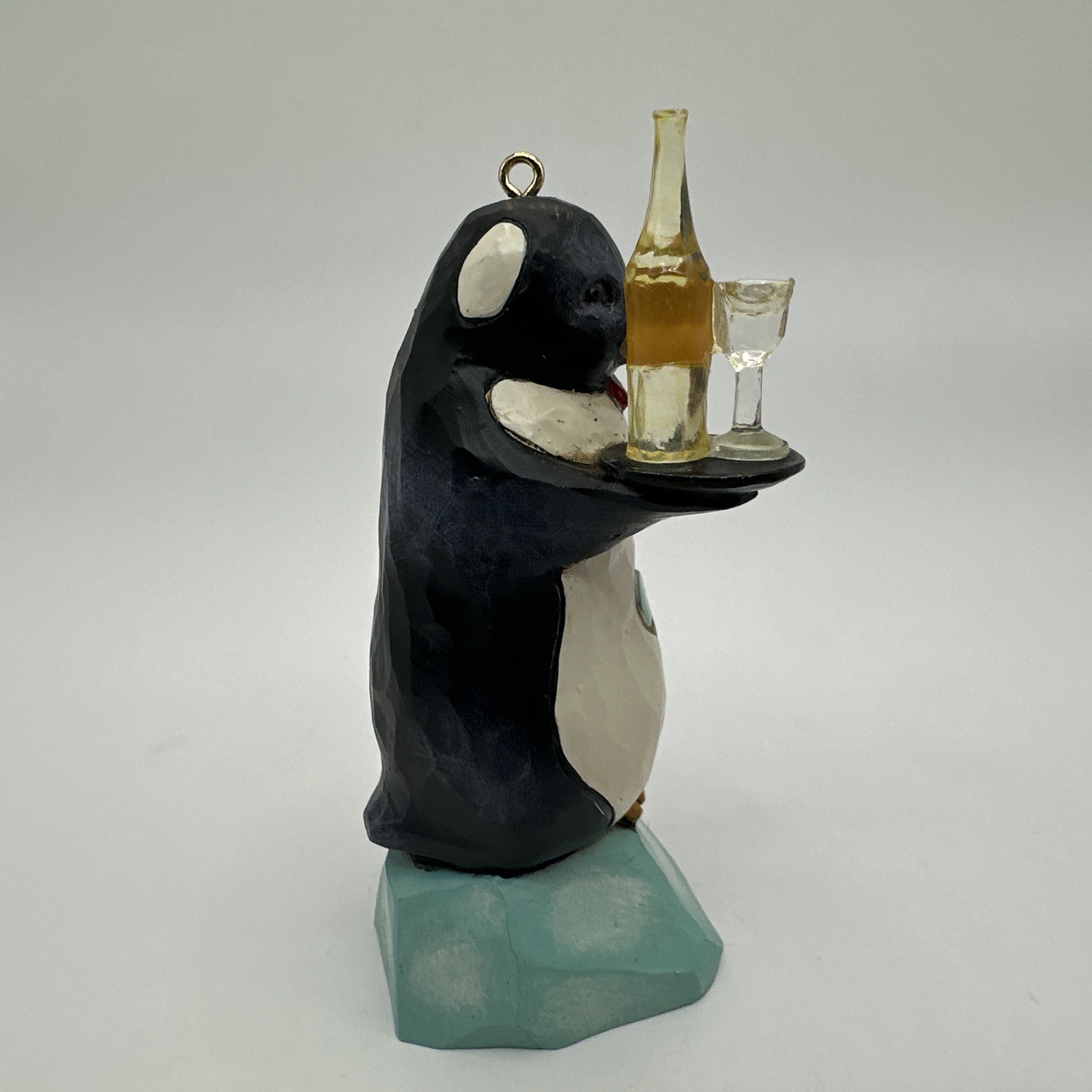 Jim Shore Penguin Ornament Waiter Figurine
