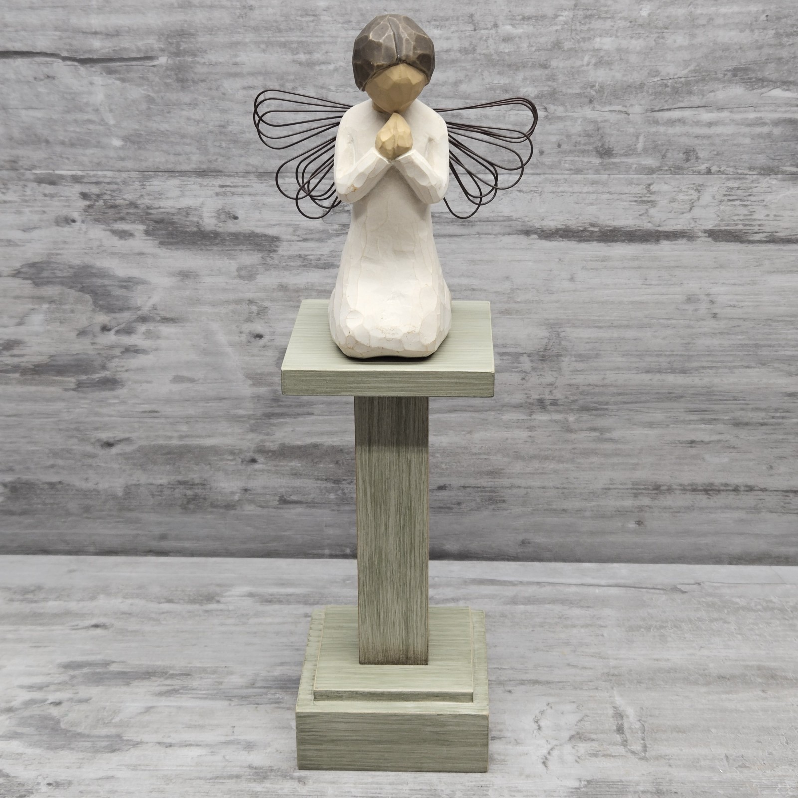 Willow Tree Angel &Angel Stand Hand-Painted Nativity Accessory