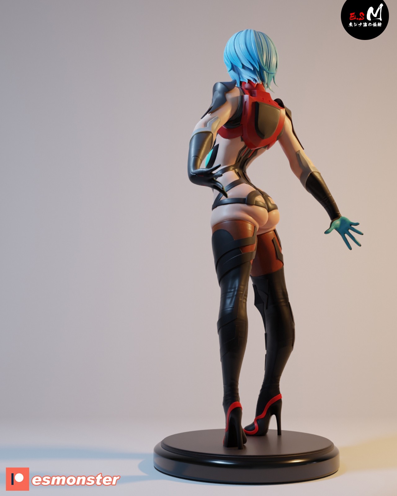 ES Monster Unpainted Unassembled Rei Ayanami Figure Model Kit 1:24-1:4 scale