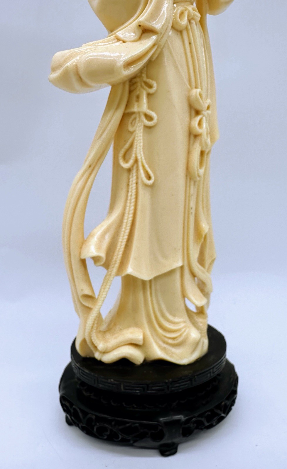 Vintage Vita Hong Kong Geisha Girl Asian Woman Celluloid Figurine Statue Painted