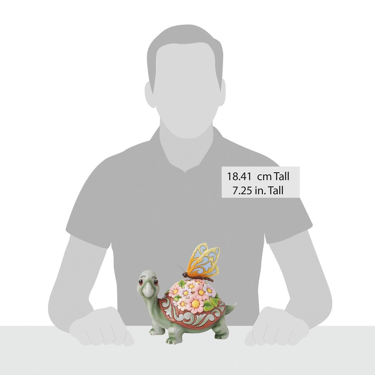Jim Shore Heartwood Creek Turtle With Flowers on Shell Figurine 6016388