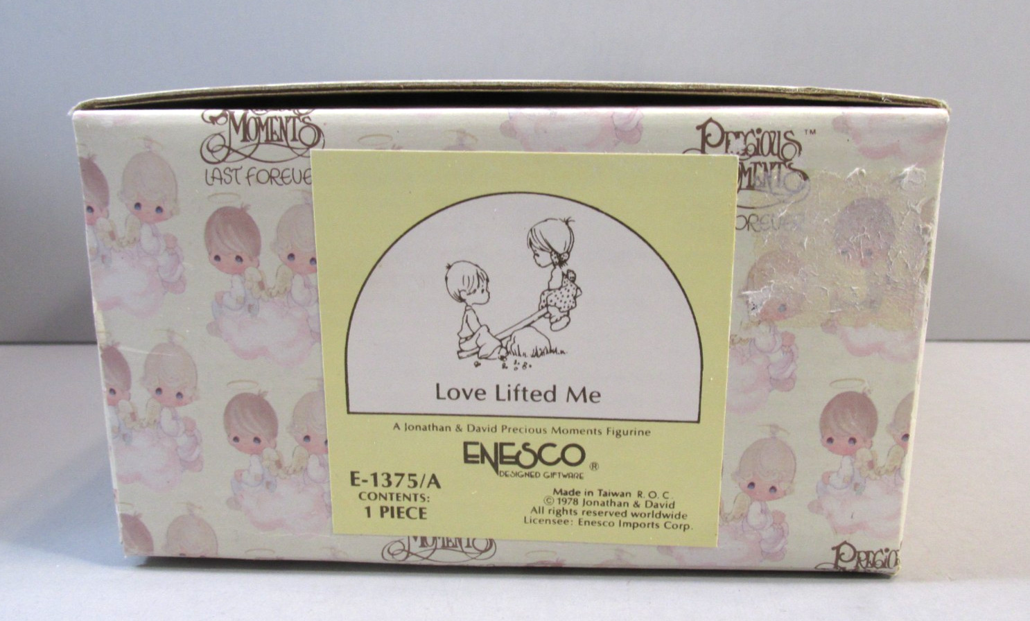 1977 Precious Moments “Love Lifted Me” Children on SeeSaw Figurine – E-1375/A