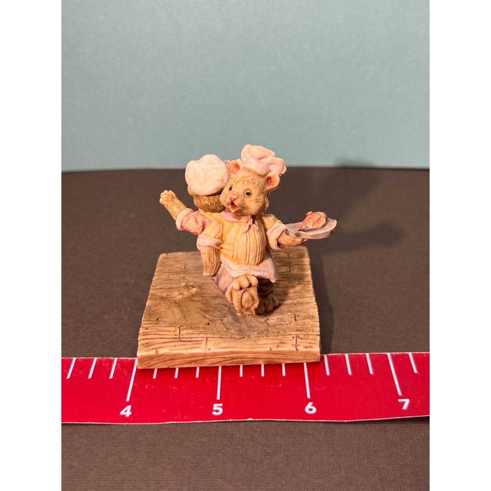 Bears Cooking Dancing Baking Resin White Chef Hats