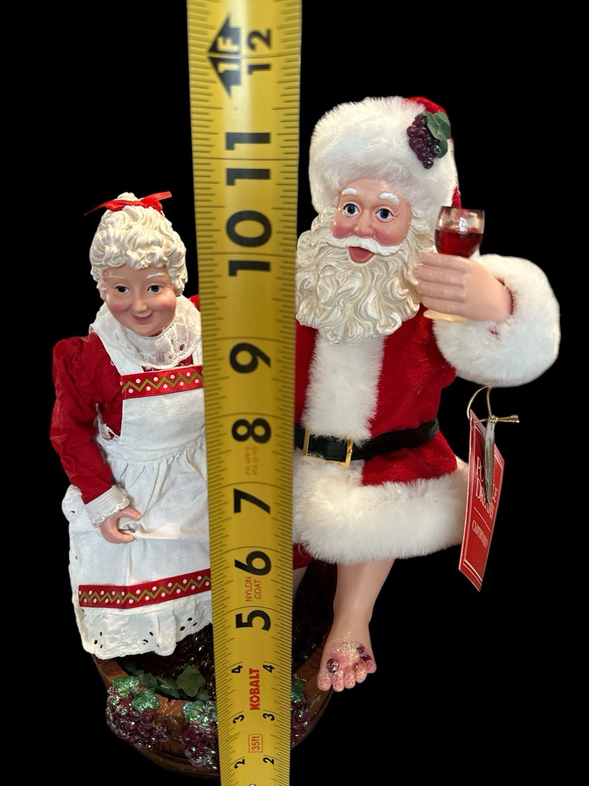 Dept 56 Possible Dreams Santa and Mrs. Claus Christmas Crush Wine Making F…