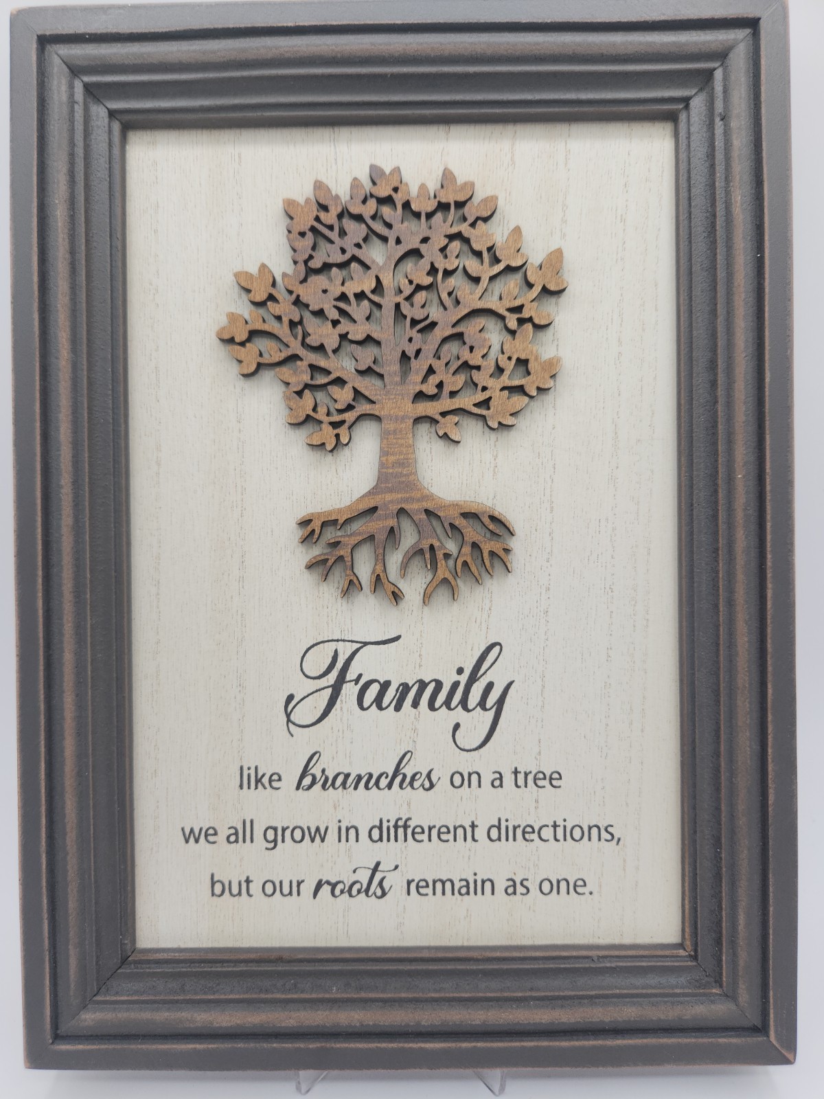 Family Tree 9 1/4 “x12 1/2″(over all) Wood Carved Wall Art NWT