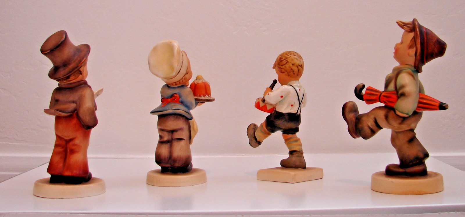 SET OF 4 HUMMEL GOEBEL Boy Figurines #131, 190, 240, 128 Baker, Little Drummer++