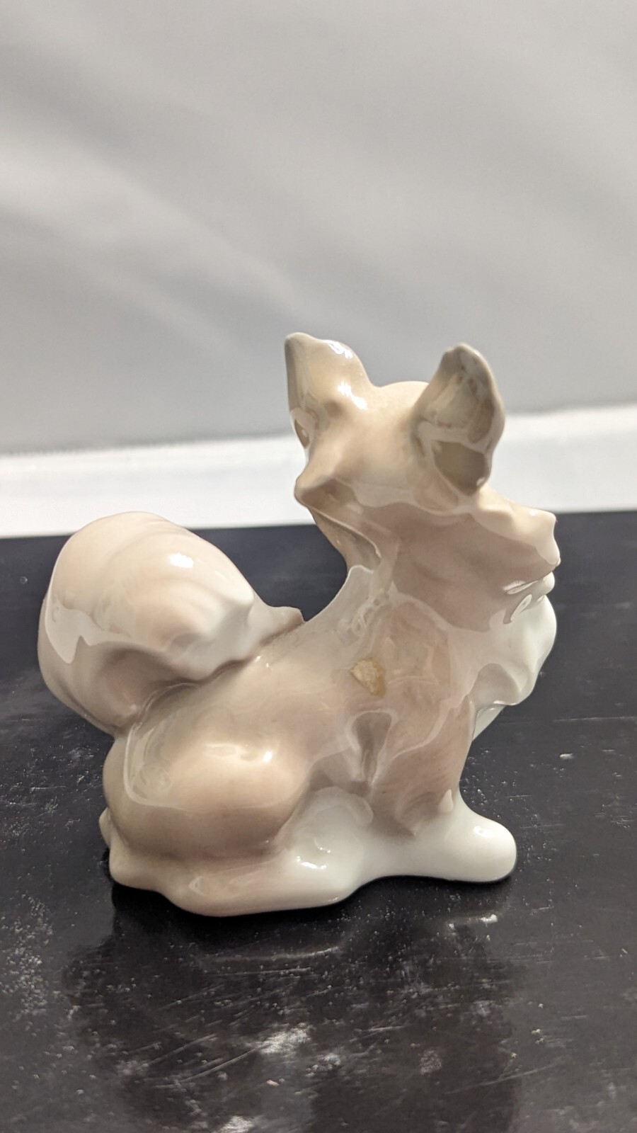 Vintage Retired Small Lladro High Gloss Porcelain Dog Figurine, Papillon #4749