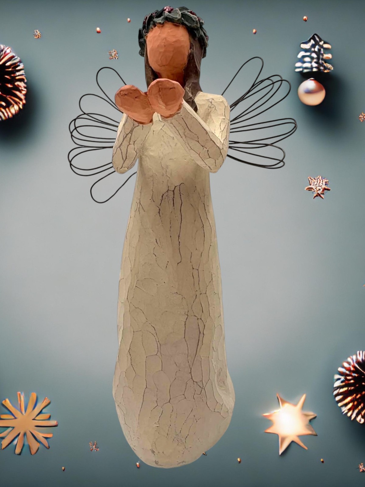 Willow Tree “Angel of Christmas Spirit” Figurine 8 inch 2001 Susan Lordi Demdaco