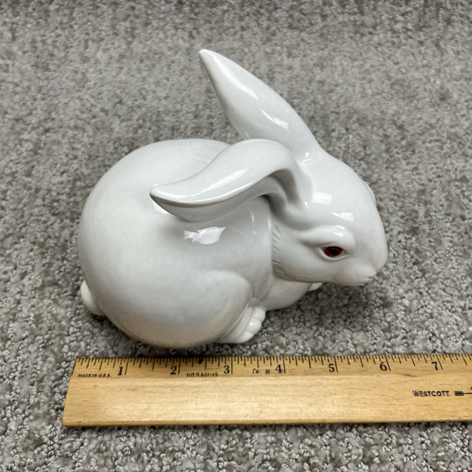 Fitz & Floyd 70s Porcelain Easter Bunny Rabbit Hand Painted Japan Easter 1975