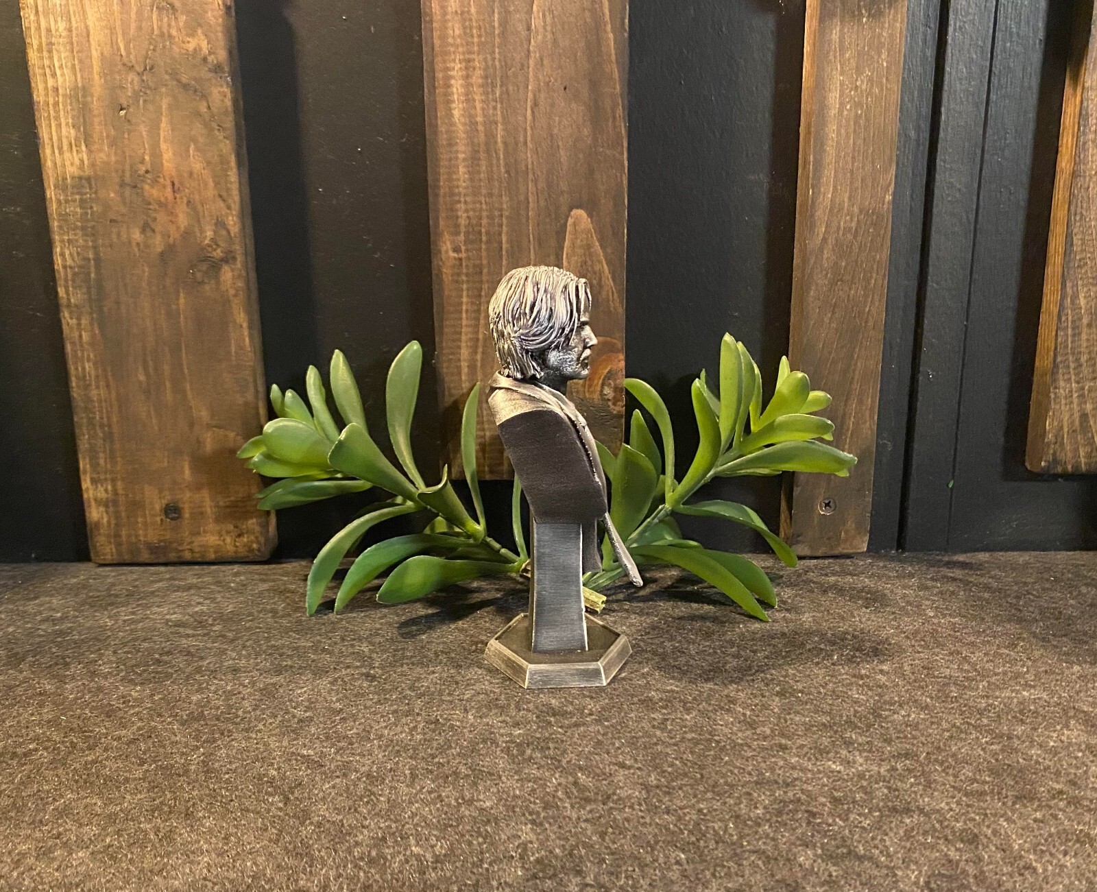 John Wick Silver Statue 6 inches Tall Vintage Style