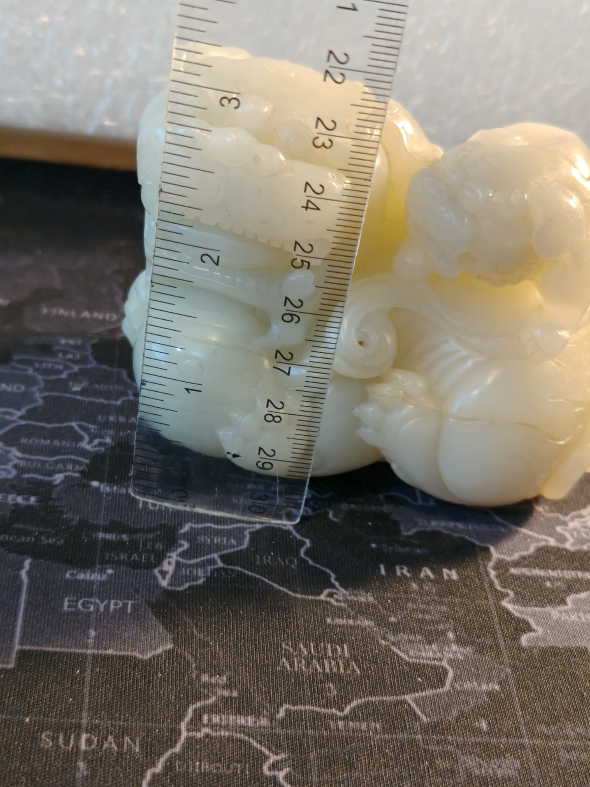 Nephrite Jade old Rare Asian Antique Chinese Lion Pixu.