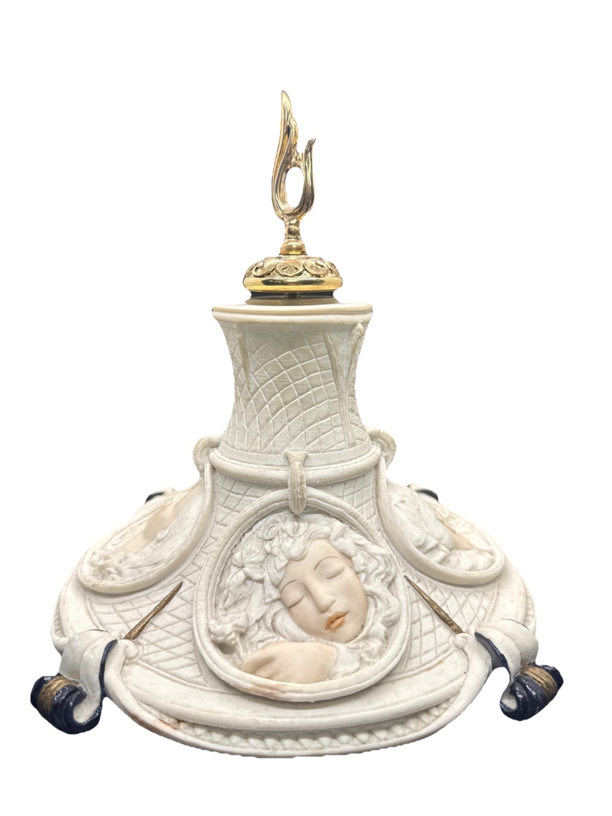 Giuseppe Armani Florence Table Center Piece Base Missing Glass Bowl Rare