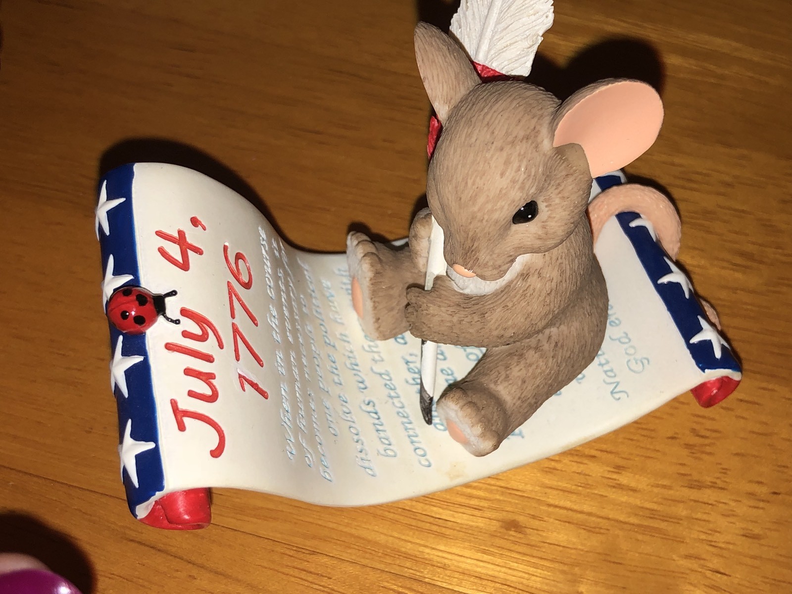 Charming Tails “SIGN ON FOR FREEDOM” DEAN GRIFF NIB INDEPENDENCE DAY