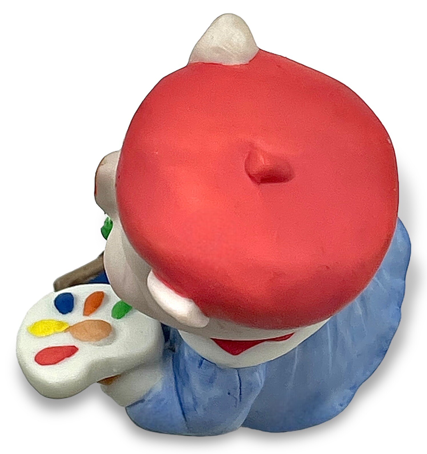 Vintage PIG TALES Figurine Bisque Porcelain Artist Paints Art Brushes Beret