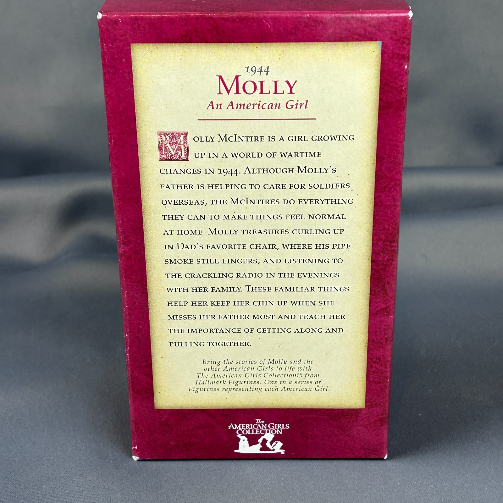 Hallmark An American Girl 1944 Molly Handcrafted Figurine 2002 Pleasant Co.