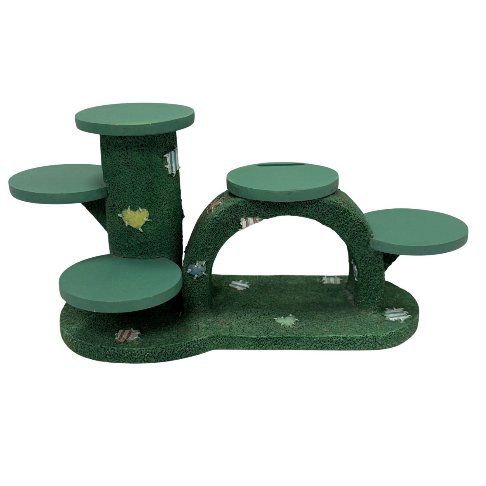 Calico Kittens Garden Display Stand Designed to Hold Six Small Figurines 1996