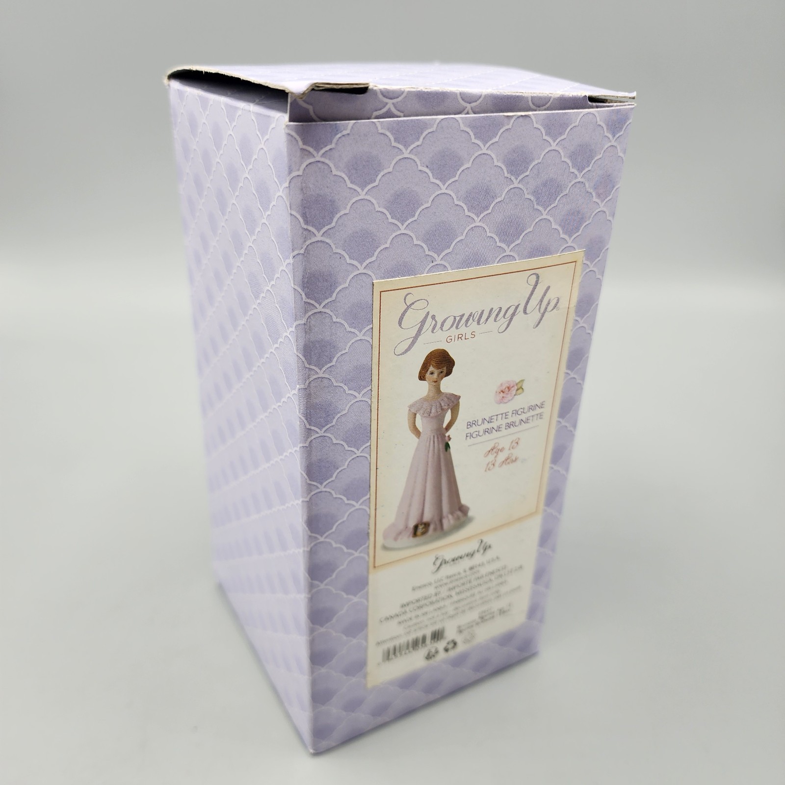 Growing Up Girls “Brunette Age 13” Porcelain Figurine 5.5” Goldenpink NEW