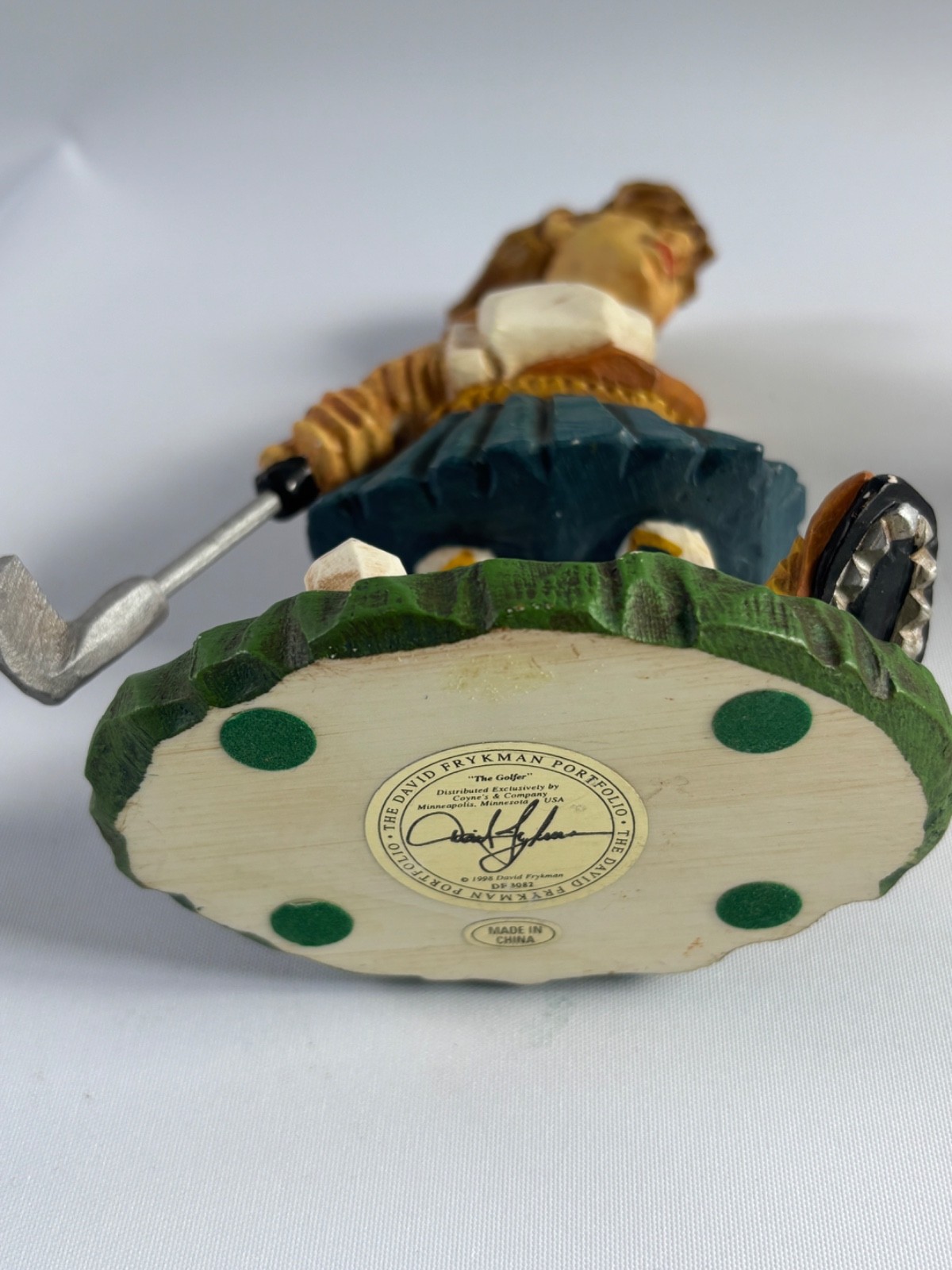 David Frykman The Golfer Figurine Art Sculpture 1998/2000 Pair Couple Golf