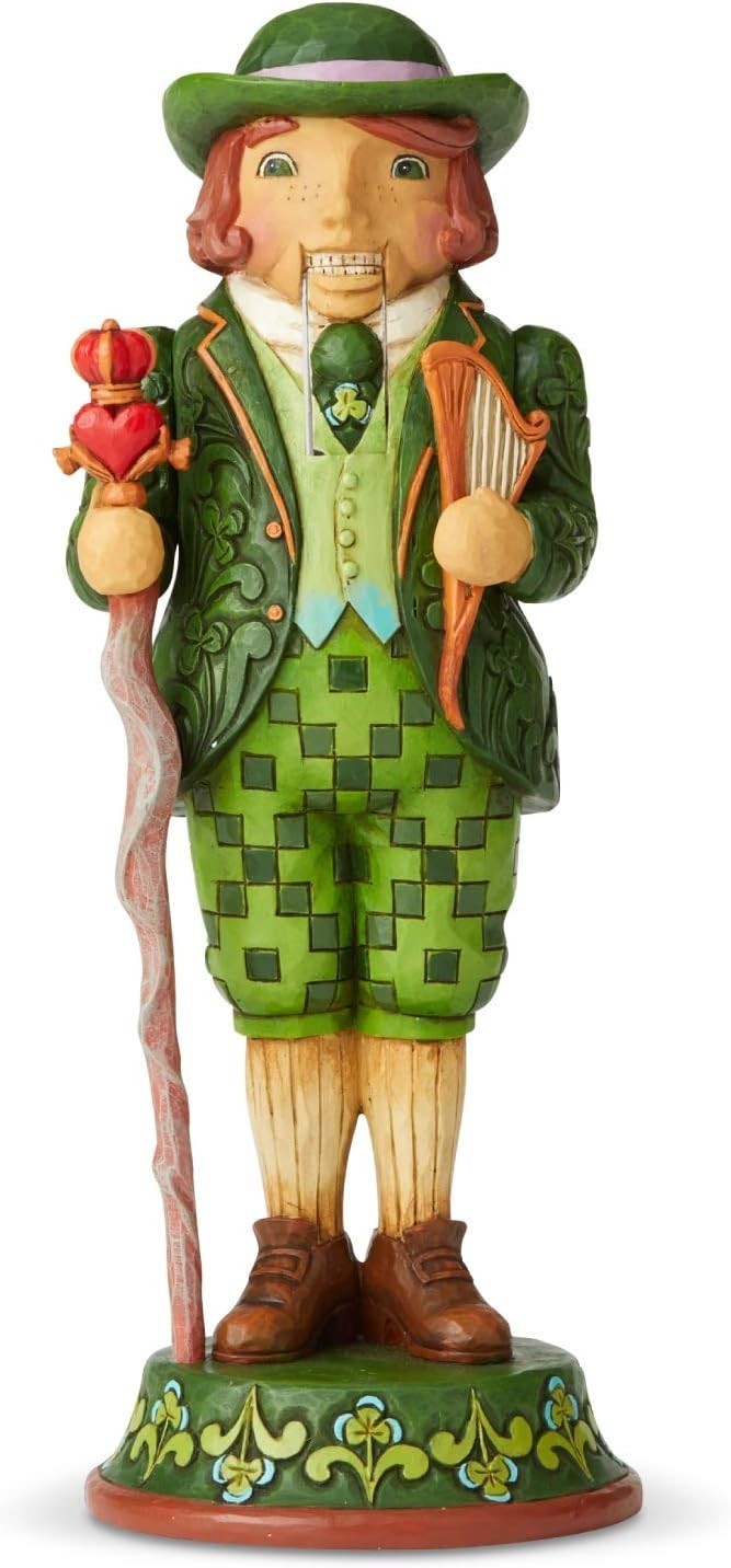 Jim Shore Santa’s Around The World Irish Nutcracker Figurine 6004244 NEW T