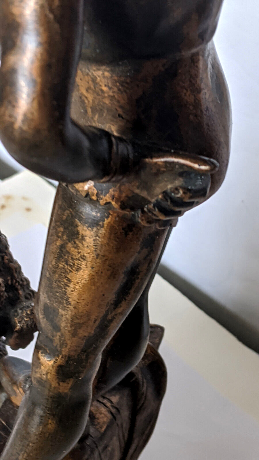 19th Century A.BARYE [1839-1882] Bronze HARLEQUIN & POODLE French 15in.