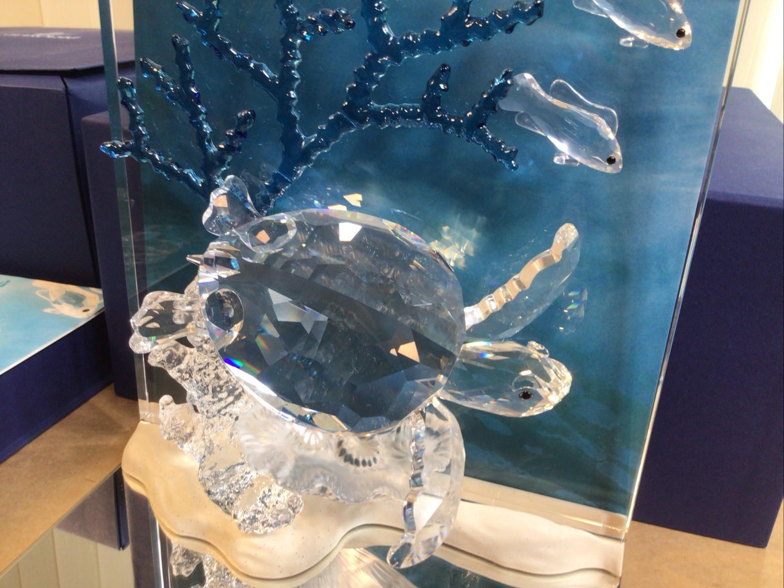 Swarovski Wonders Of The Sea Eternity Colored Turtle 684266 Original Box & COA