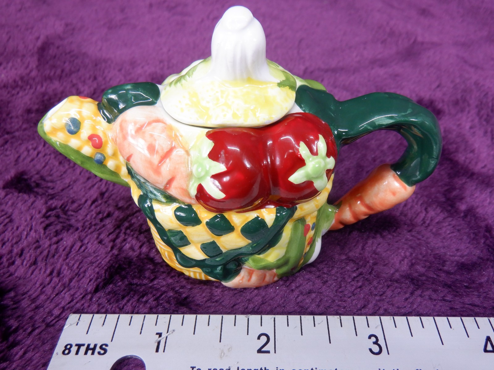 Miniature Vegetables Teapot Collectable by Wang’s International