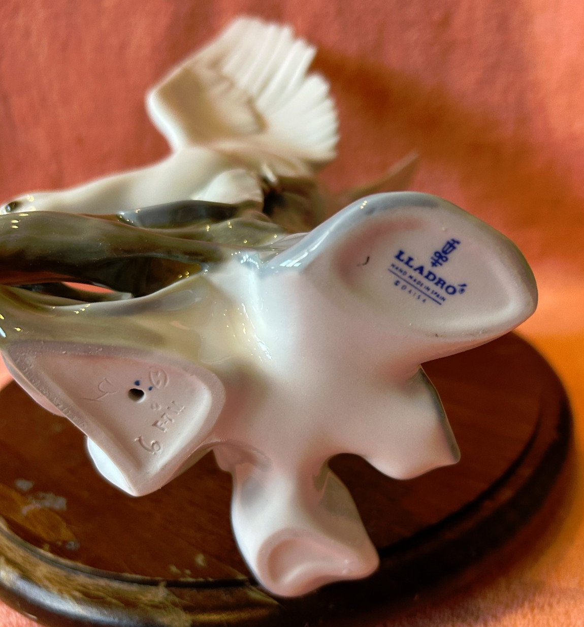 Lladro 4550 Turtle Dove Sculpture by Fulgencio Garcia Retired 1970’s Ships Free