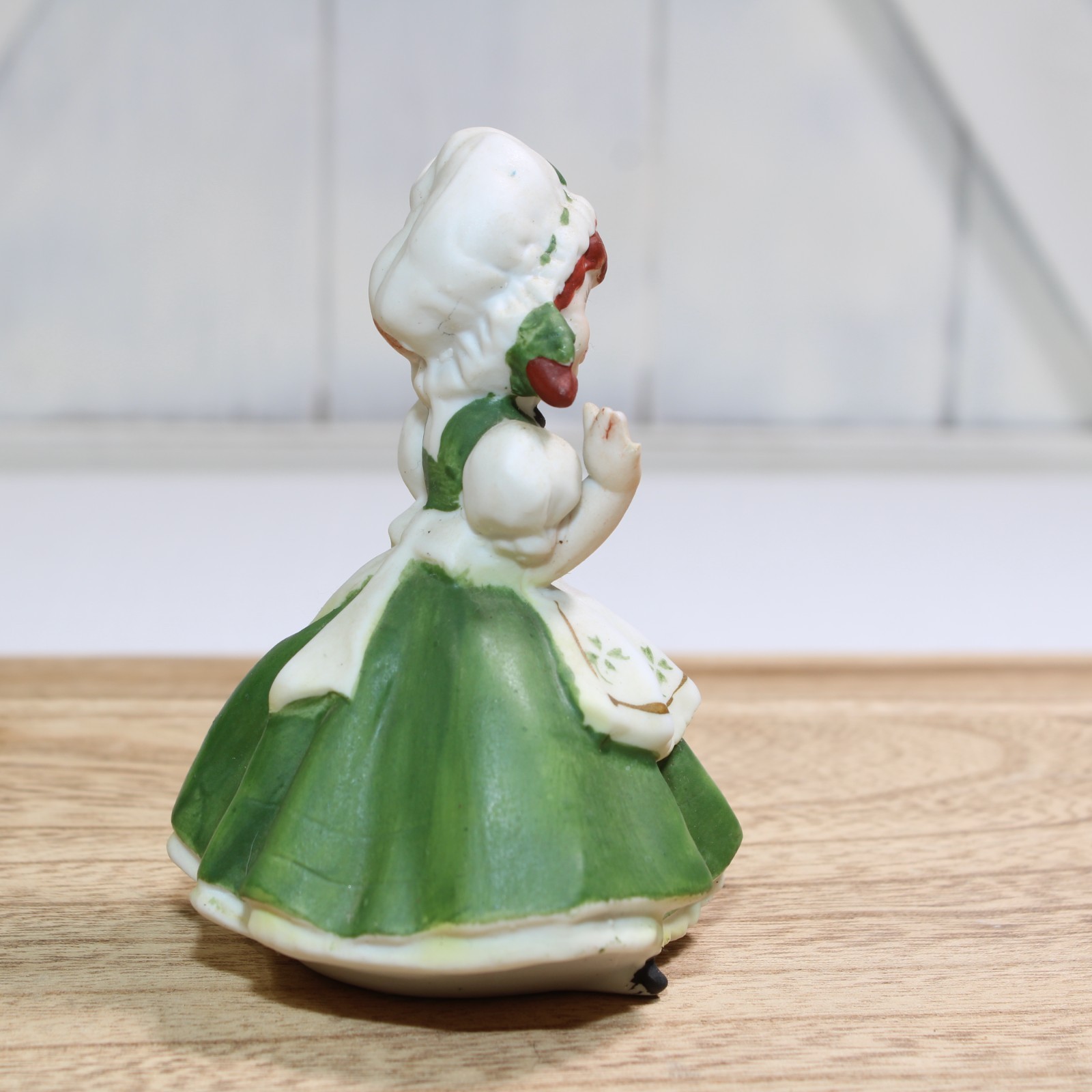 Lefton St Patrick Irish Figurine Leprechaun Girl KW4461 Vintage