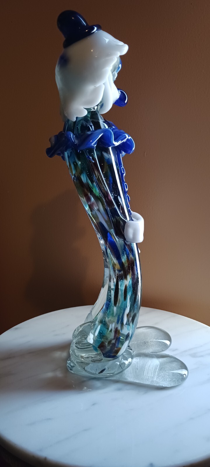 RARE FIND..LARGE VINTAGE BEAUTIFUL MURANO CLOWN 14″ TALL