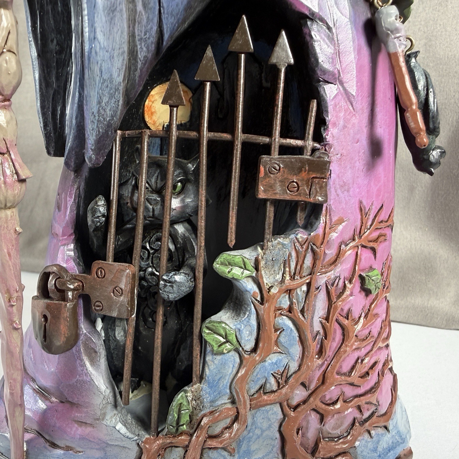 Jim Shore Wickedness Awaits Figure Witch Cat Gate 2013 Heartwood Creek Box