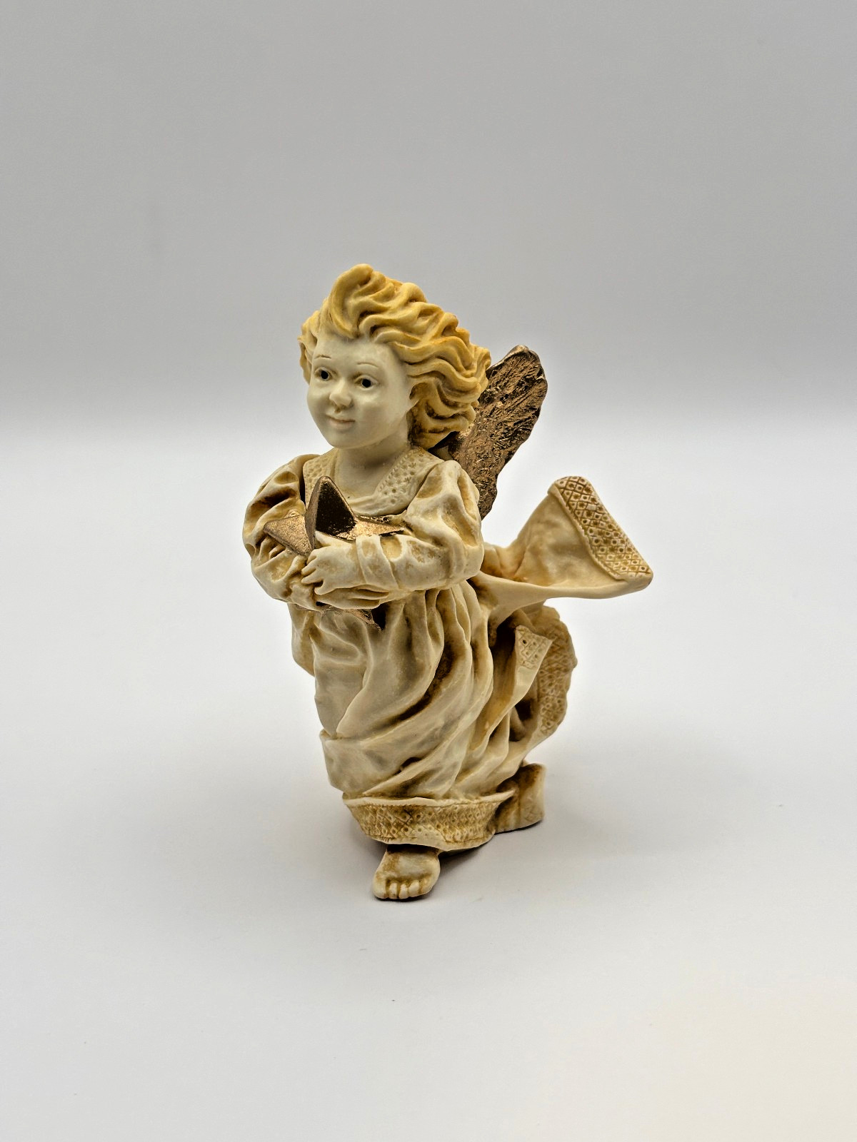 Harmony Kingdom Celeste Angel Figurine Box 1996 Angelique Trinket Box Vintage