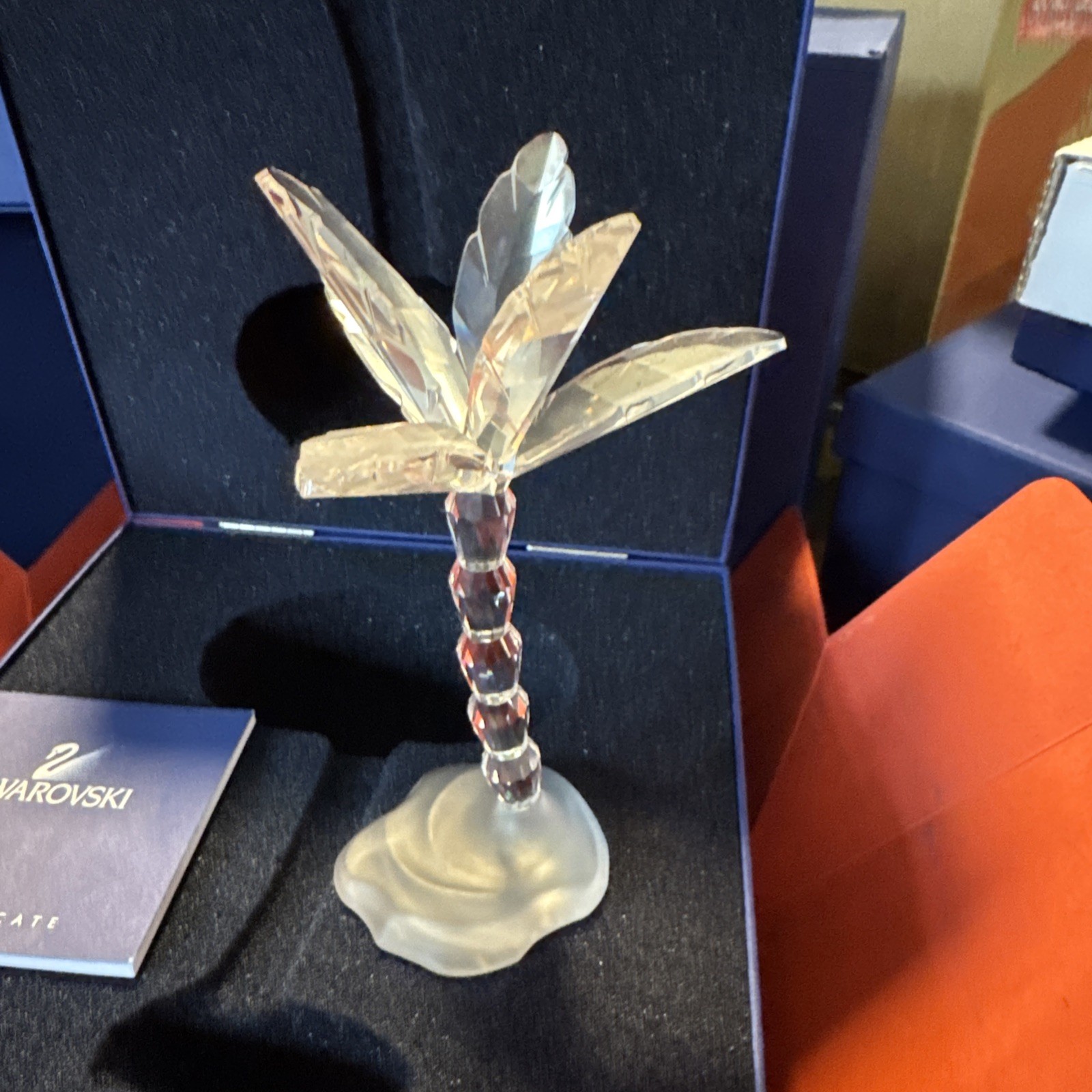 SWAROVSKI Crystal beautiful, crystal “Palm Tree” Figurine #679870