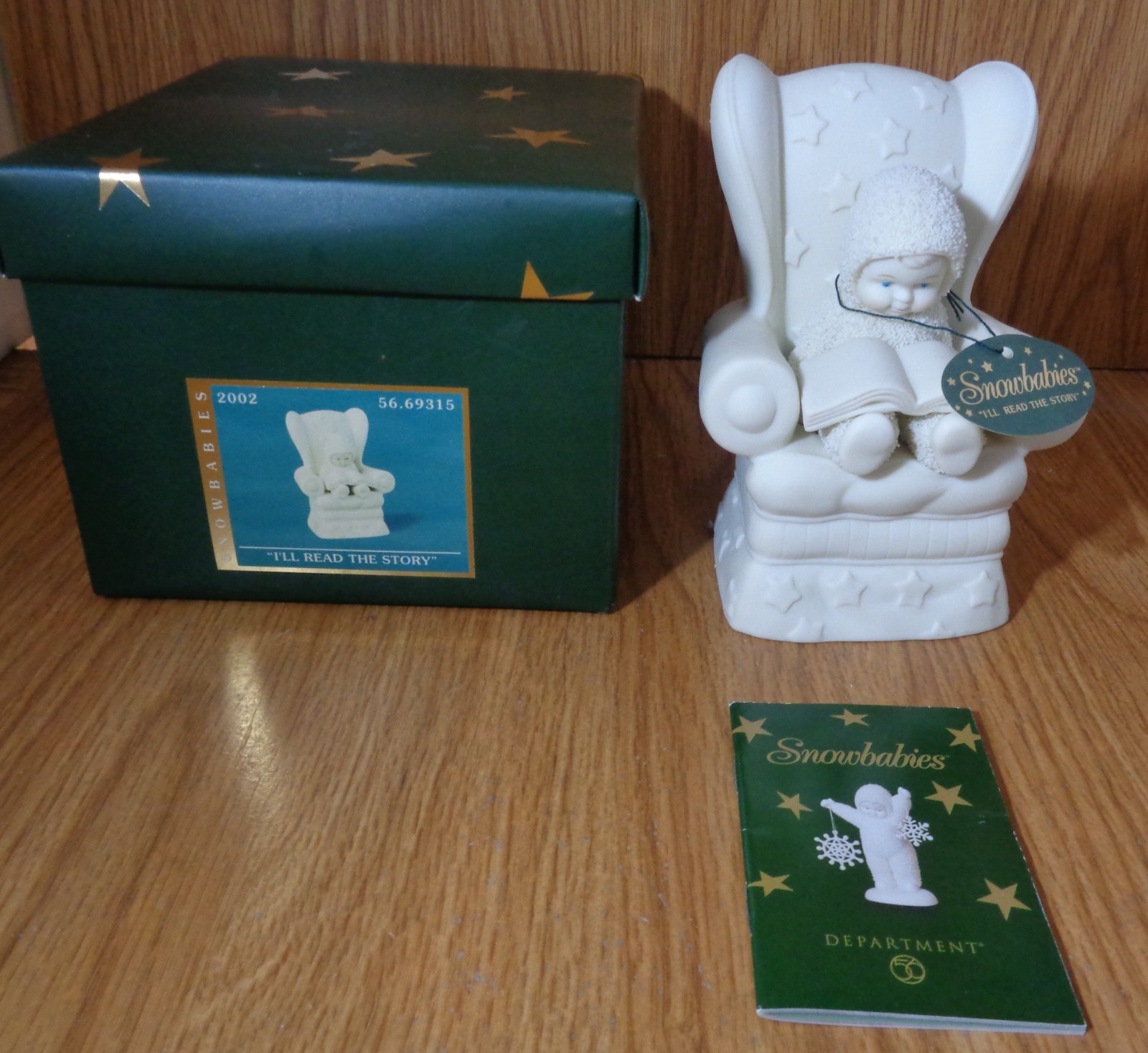 Dept 56 I’ll Read the Story 2002 Snowbabies 5″ Tall Figurine
