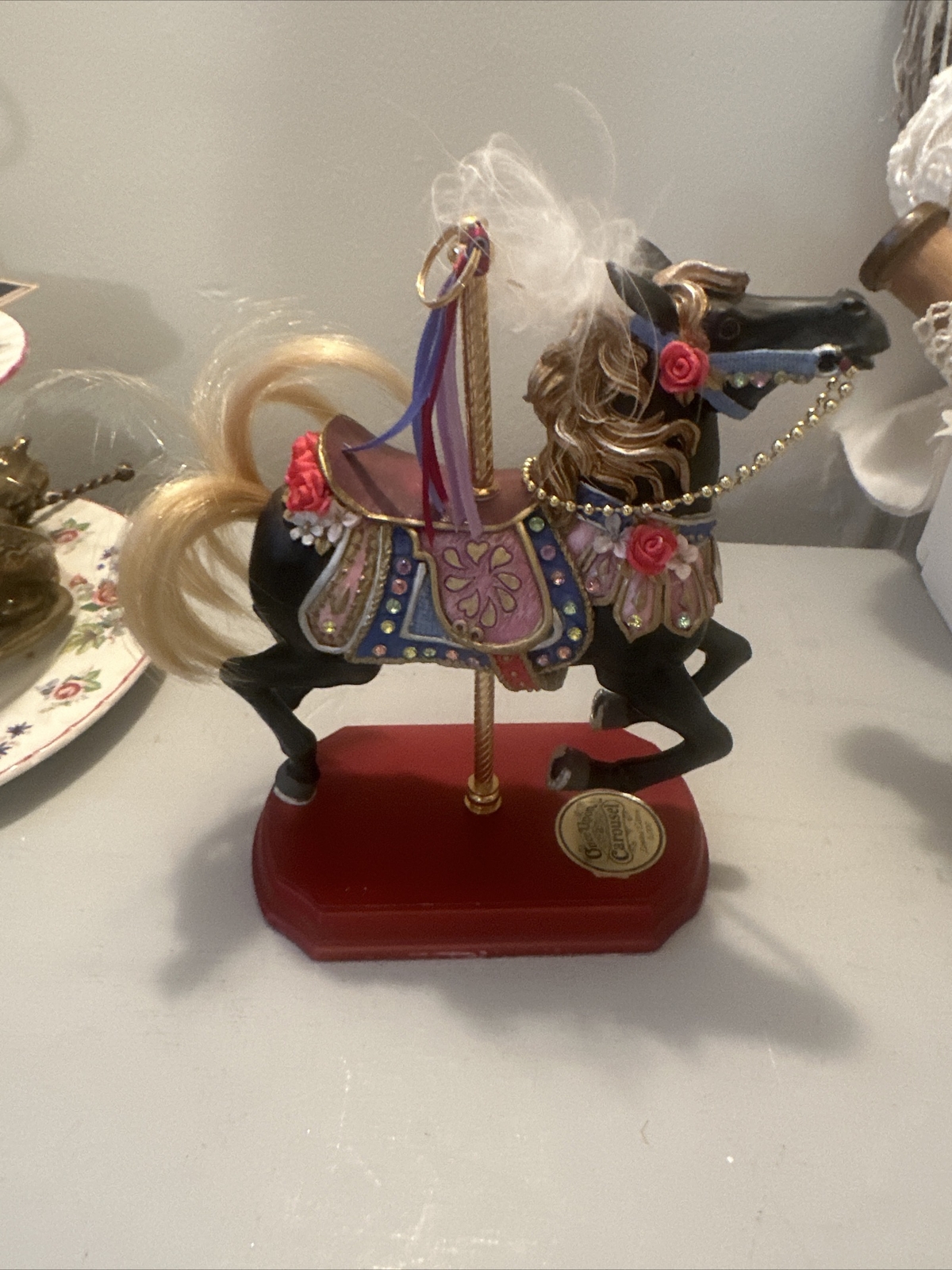 SHELDON VAUGHN ONCE UPON A CAROUSEL “Midnight Racer” HORSE LIMITED EDITION 5,000