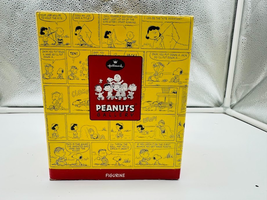 Rare Hallmark Peanuts Gallery Great Times Charlie Brown Snoopy Figurine Box COA
