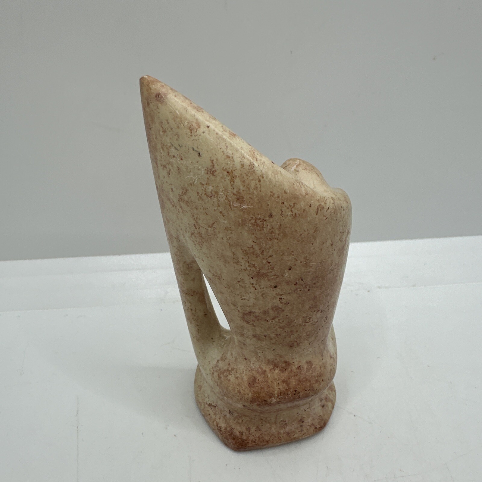Small Figure Soapstone Sculpture 3.25 Inches Tall.