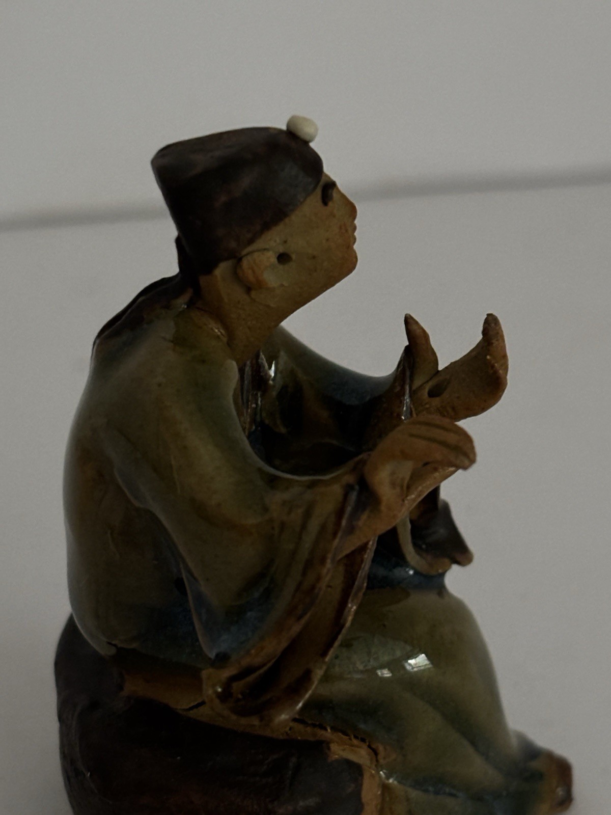 Vintage Chinese Miniature Mud Man Figurine Pottery Figurine Handcrafted