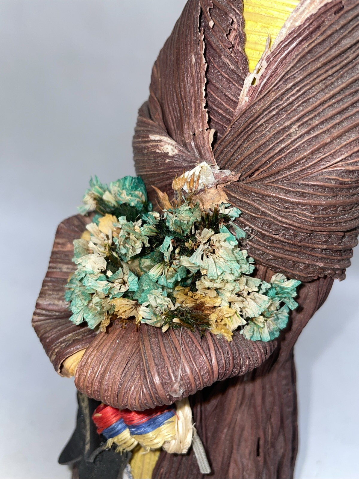 Cornhusk Colombian Doll Decor 9.25 In