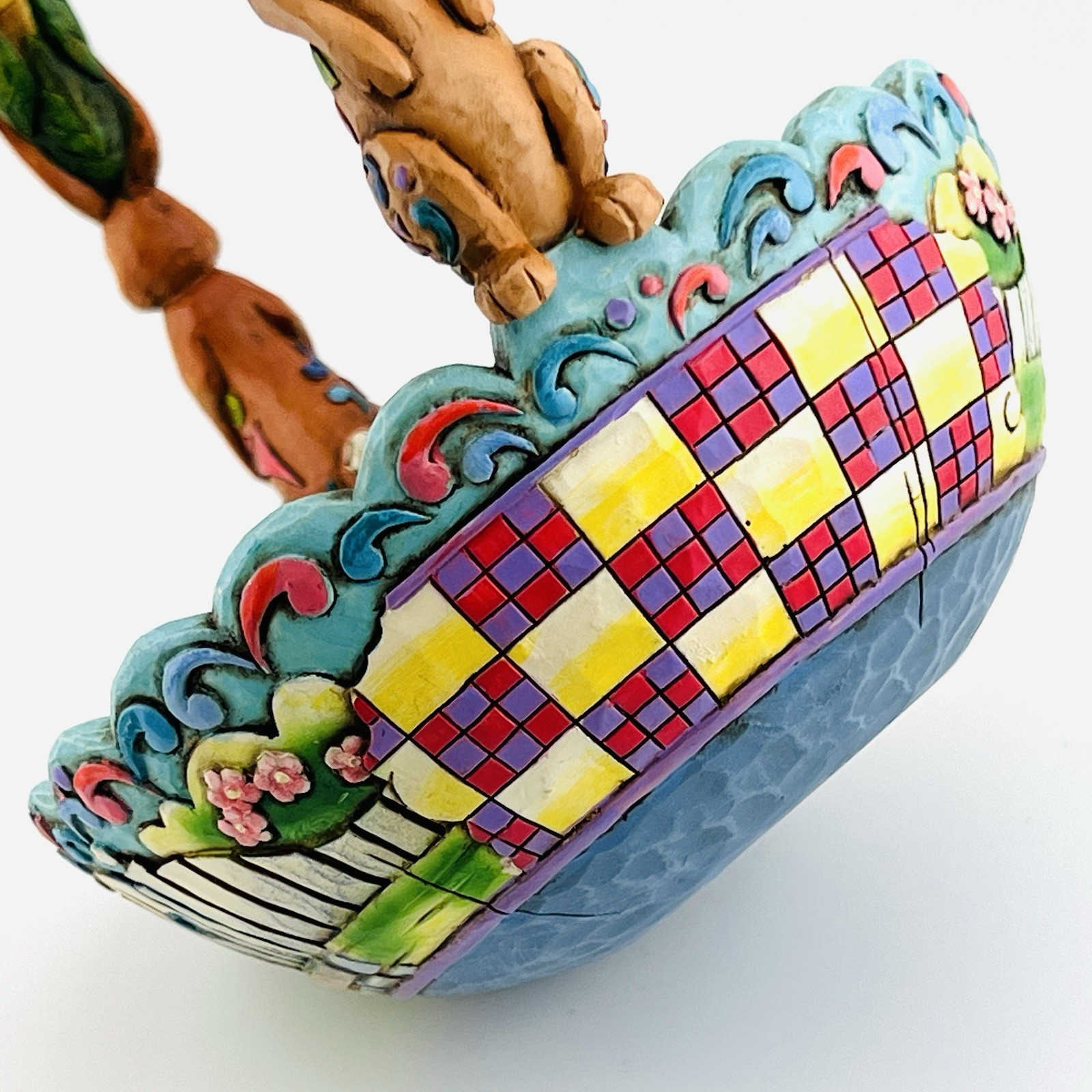 2006 Jim Shore “Hunting Eggs, Finding Joy” Easter Basket Figurine No. 4007945