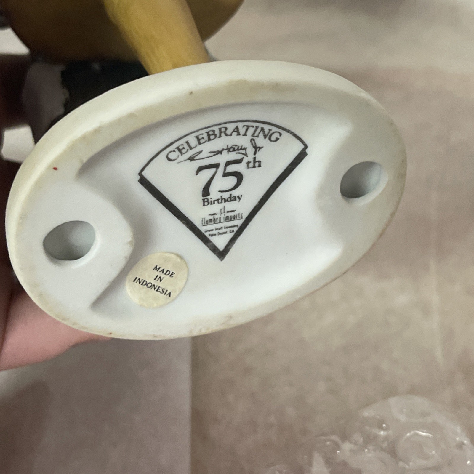 Emmett Kelly Jr Clown 75th Birthday Jubilee Porcelain Lambro Figurine Signed 6″