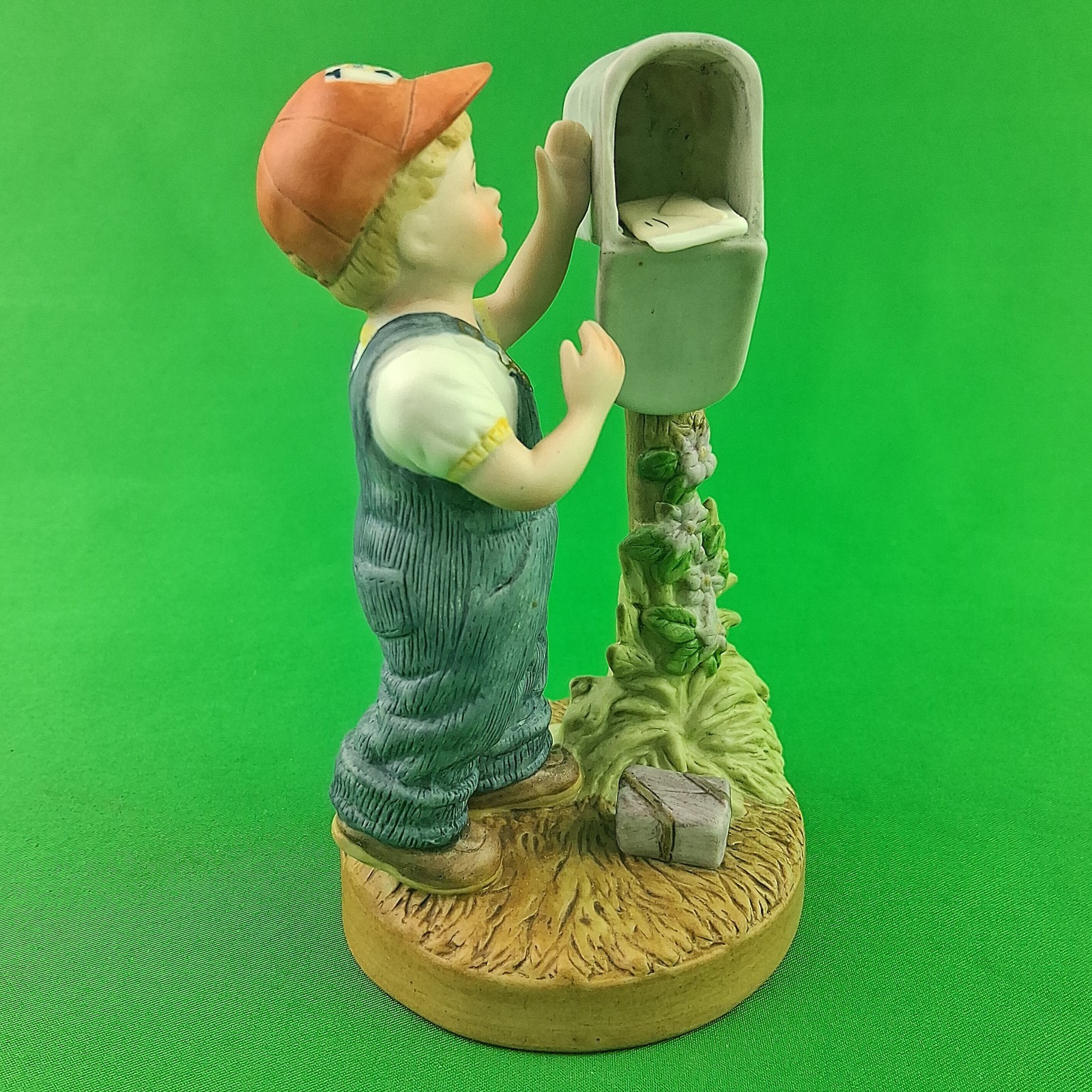 Country Store Little Farmers At The Mailbox 5″ Tall Collectible Figurine 1983