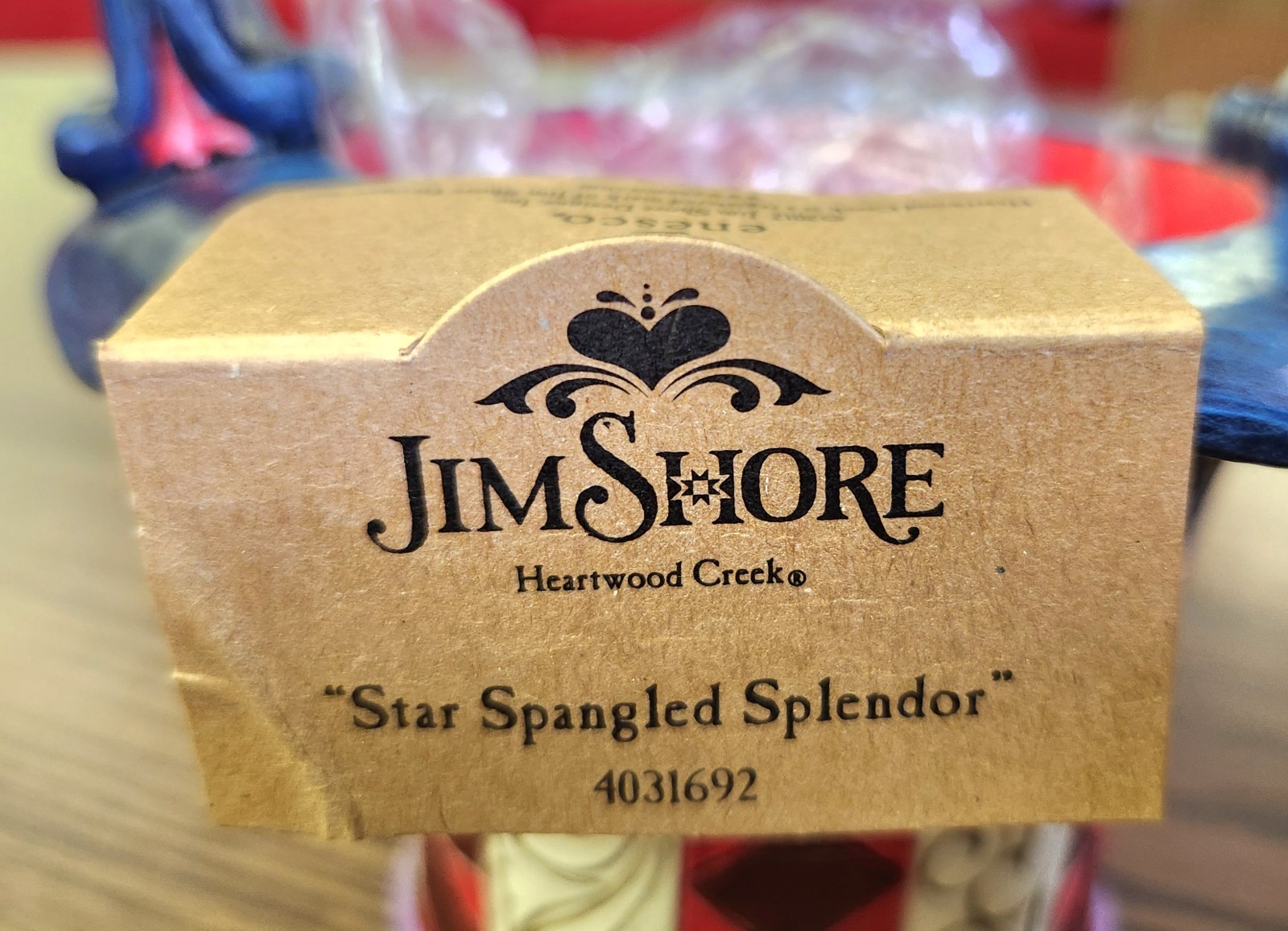 “Star Spangled Splendor” ENESCO 4031692 Summer Patriotic Basket IOB JIM SHORE