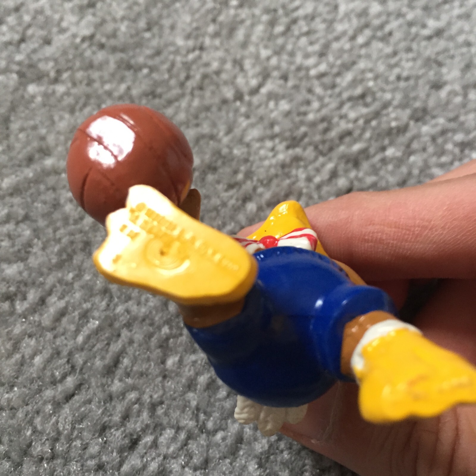 Vintage 1984 LA Olympic Com Sam Eagle Mascot PVC Figure Toy Basketball Bernie Co